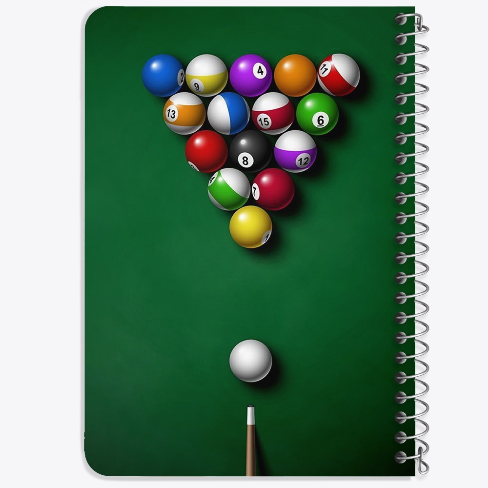 دفتر لیست خرید 50 برگ خندالو طرح بیلیارد Billiard کد 28108