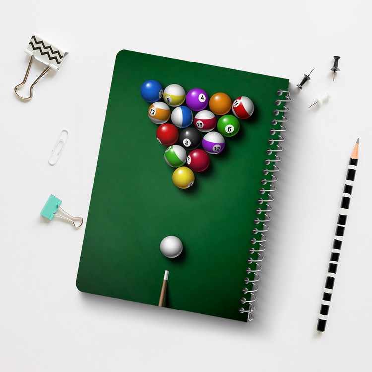 دفتر لیست خرید 50 برگ خندالو طرح بیلیارد Billiard کد 28108