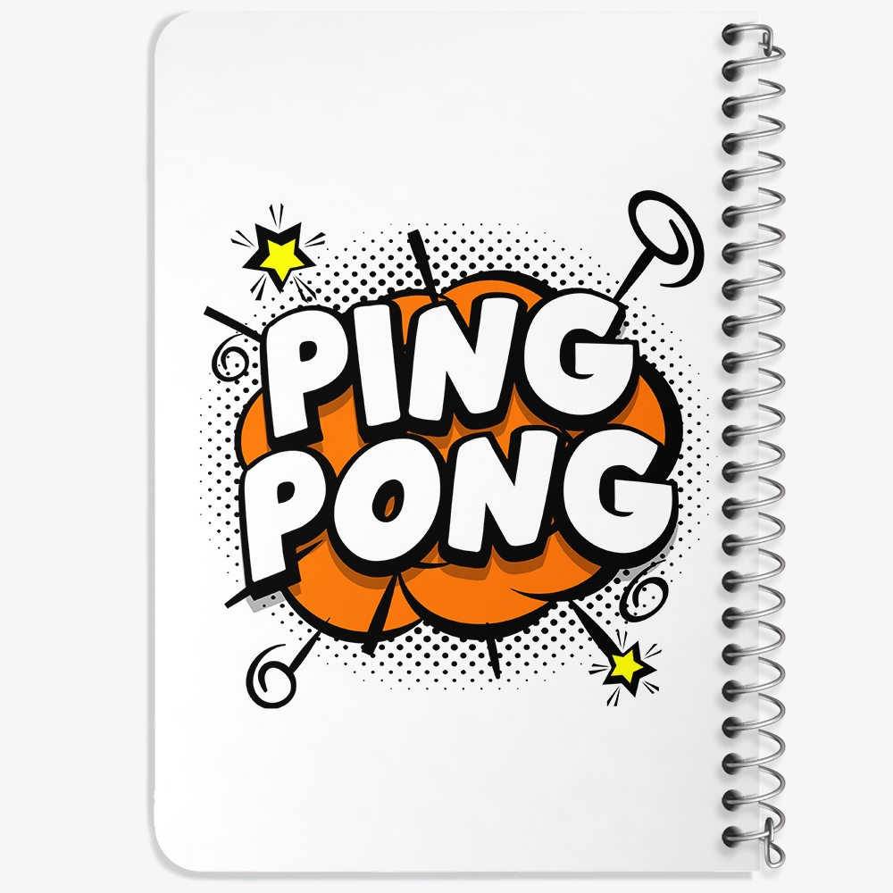 دفتر لیست خرید 50 برگ خندالو طرح پینگ پنگ Ping Pong کد 27994