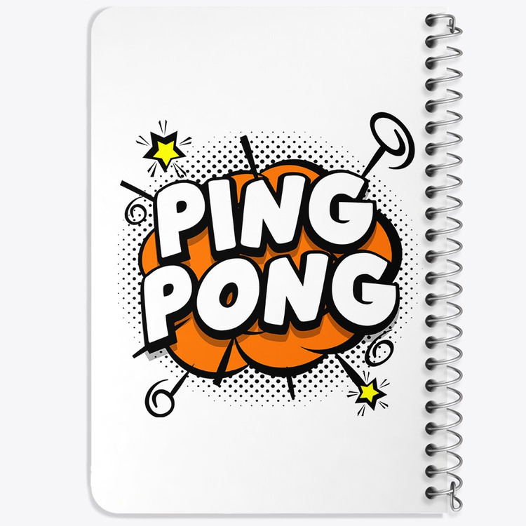 دفتر لیست خرید 50 برگ خندالو طرح پینگ پنگ Ping Pong کد 27994