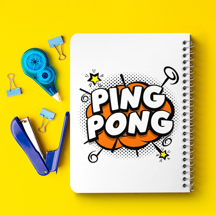 دفتر لیست خرید 50 برگ خندالو طرح پینگ پنگ Ping Pong کد 27994