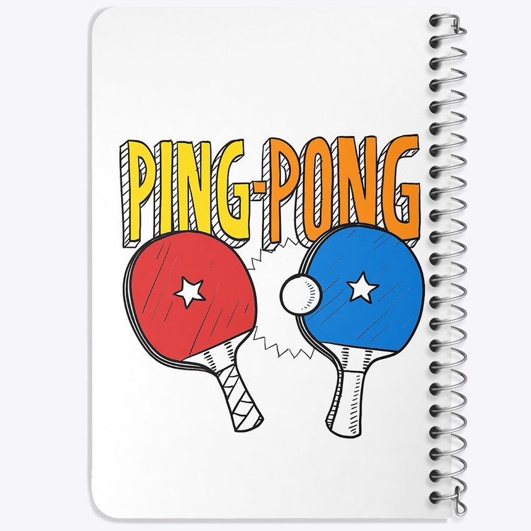 دفتر لیست خرید 50 برگ خندالو طرح پینگ پنگ Ping Pong کد 27988
