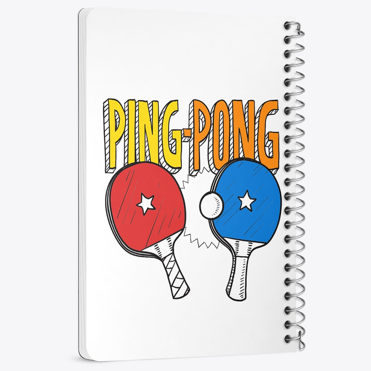 دفتر لیست خرید 50 برگ خندالو طرح پینگ پنگ Ping Pong کد 27988