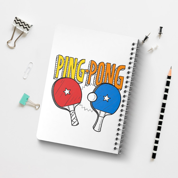 دفتر لیست خرید 50 برگ خندالو طرح پینگ پنگ Ping Pong کد 27988
