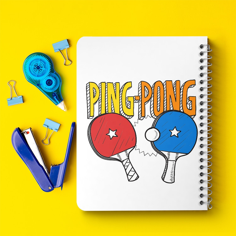 دفتر لیست خرید 50 برگ خندالو طرح پینگ پنگ Ping Pong کد 27988