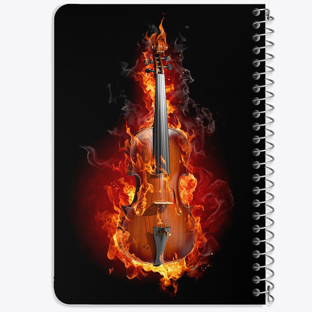 دفتر لیست خرید 50 برگ خندالو طرح ویولن Violin کد 27960