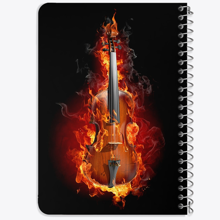 دفتر لیست خرید 50 برگ خندالو طرح ویولن Violin کد 27960