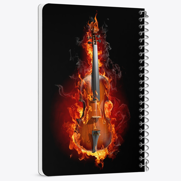 دفتر لیست خرید 50 برگ خندالو طرح ویولن Violin کد 27960
