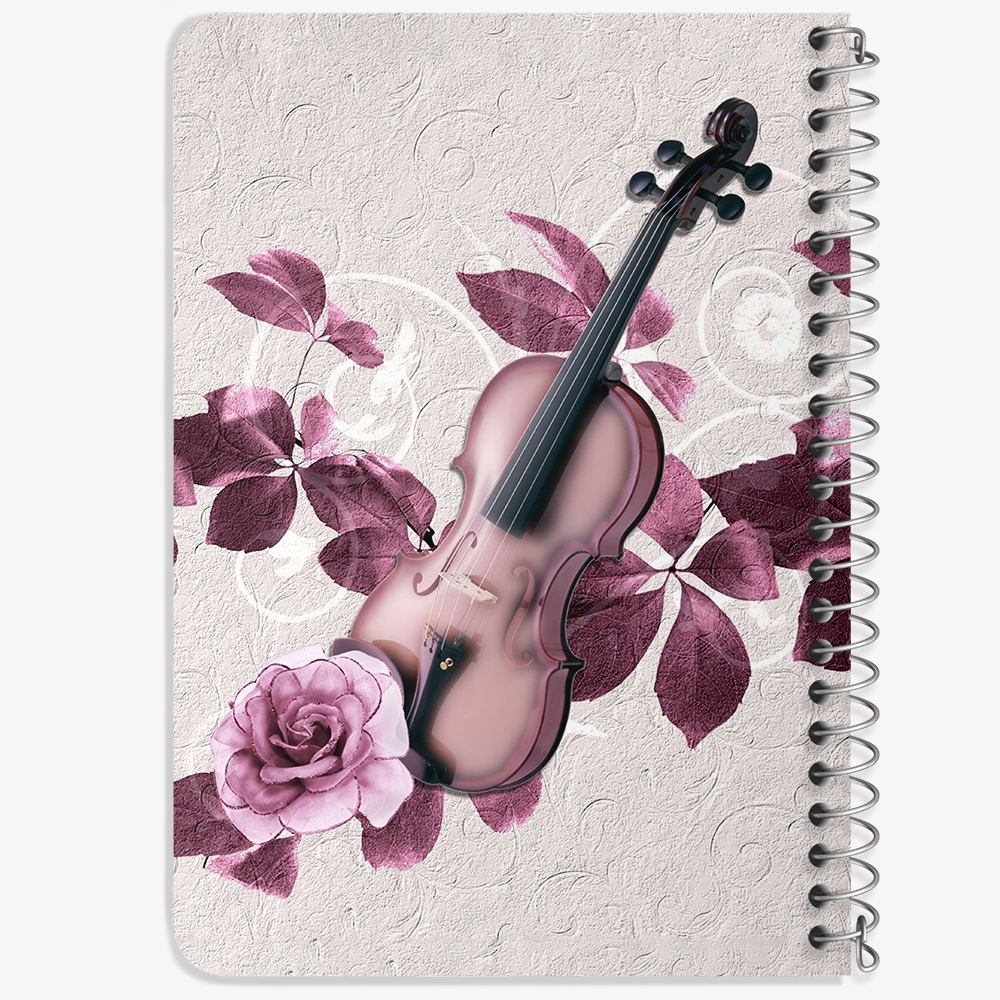 دفتر لیست خرید 50 برگ خندالو طرح ویولن Violin کد 27954