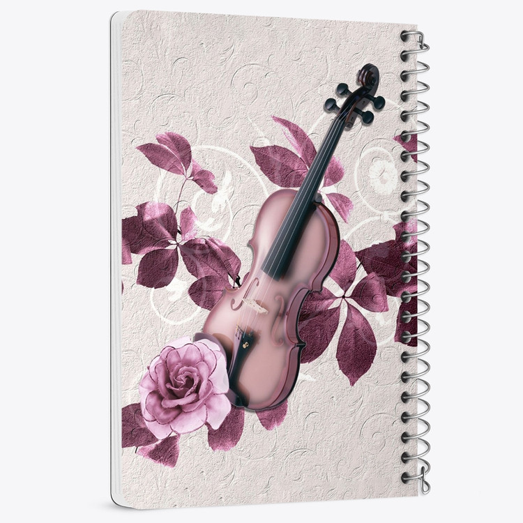 دفتر لیست خرید 50 برگ خندالو طرح ویولن Violin کد 27954