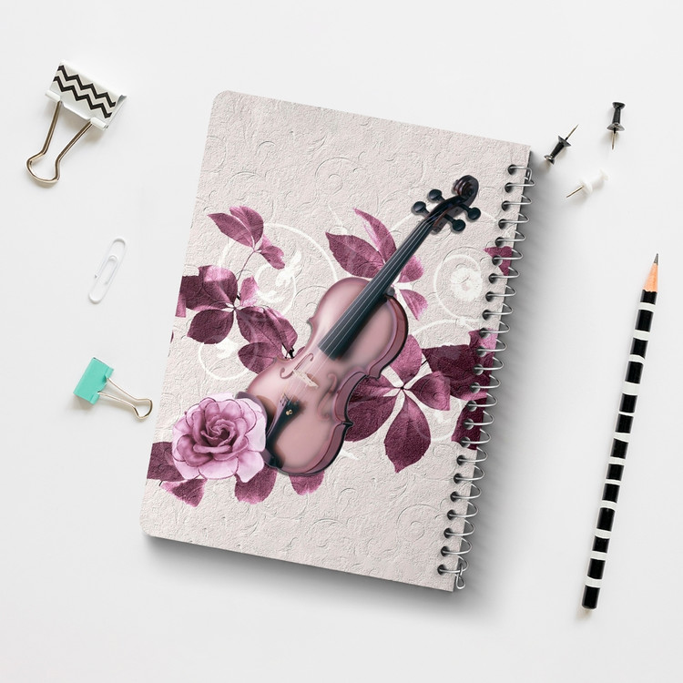 دفتر لیست خرید 50 برگ خندالو طرح ویولن Violin کد 27954