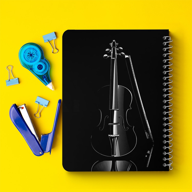 دفتر لیست خرید 50 برگ خندالو طرح ویولن Violin کد 27951