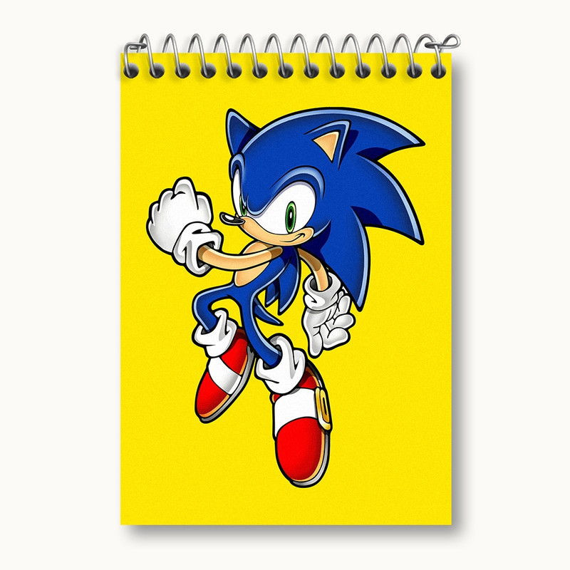 دفتر یادداشت 50 برگ خندالو مدل سونیک (Sonic) کد 37016