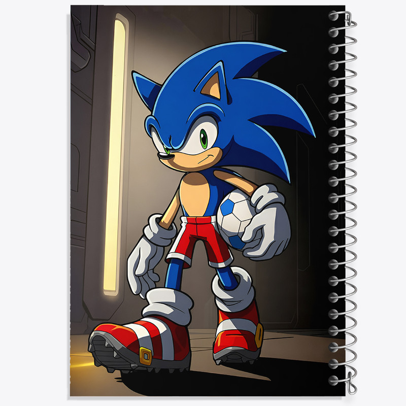 دفتر مشق 100 برگ خندالو طرح سونیک (Sonic) کد N8015