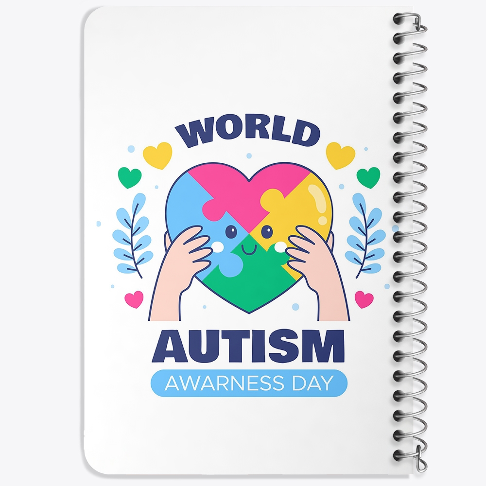 دفتر لیست خرید 50 برگ خندالو طرح اتیسم Autism کد 26751