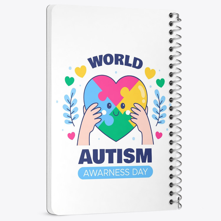 دفتر لیست خرید 50 برگ خندالو طرح اتیسم Autism کد 26751