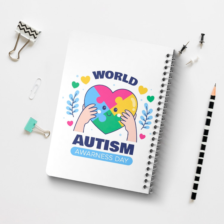 دفتر لیست خرید 50 برگ خندالو طرح اتیسم Autism کد 26751