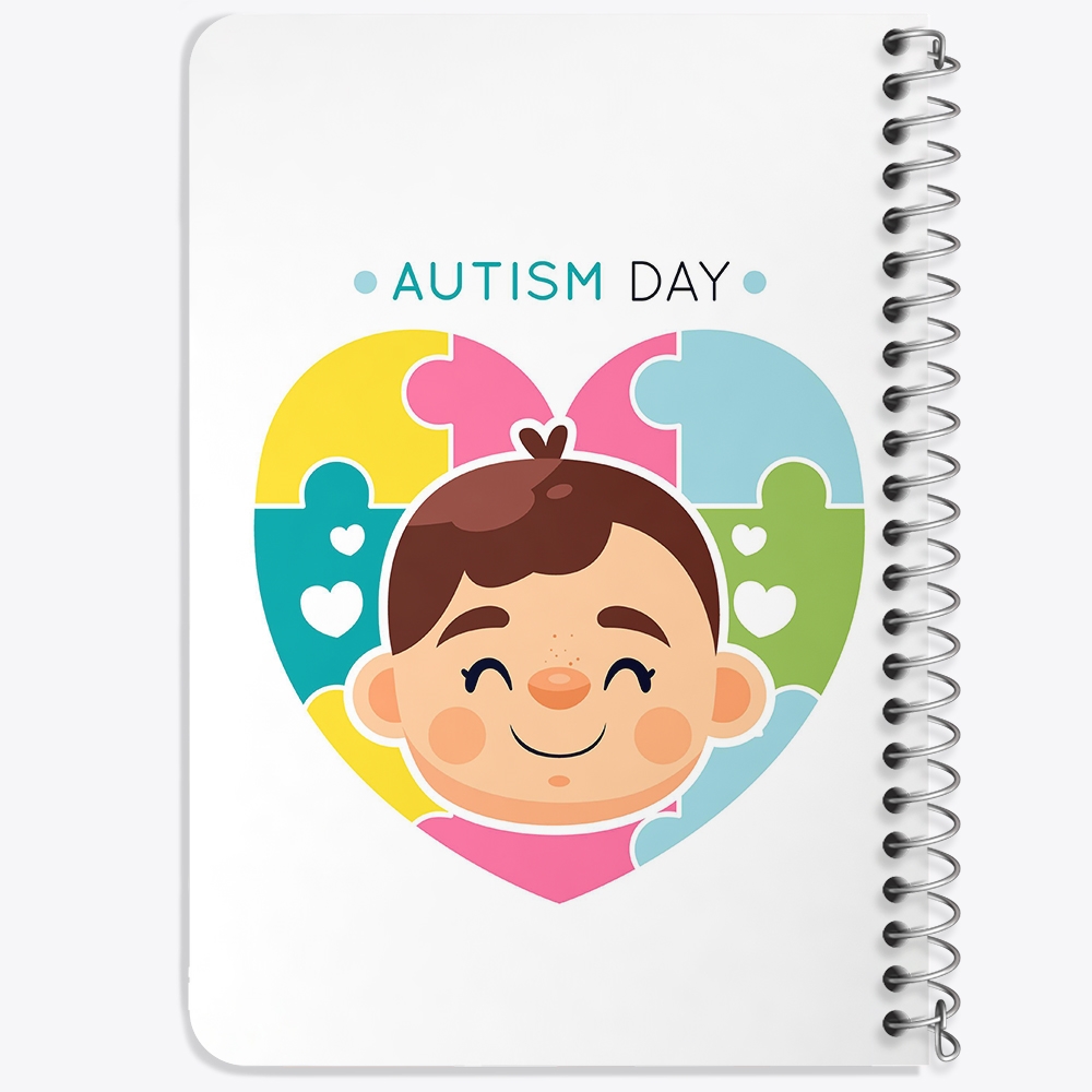 دفتر لیست خرید 50 برگ خندالو طرح اتیسم Autism کد 26750