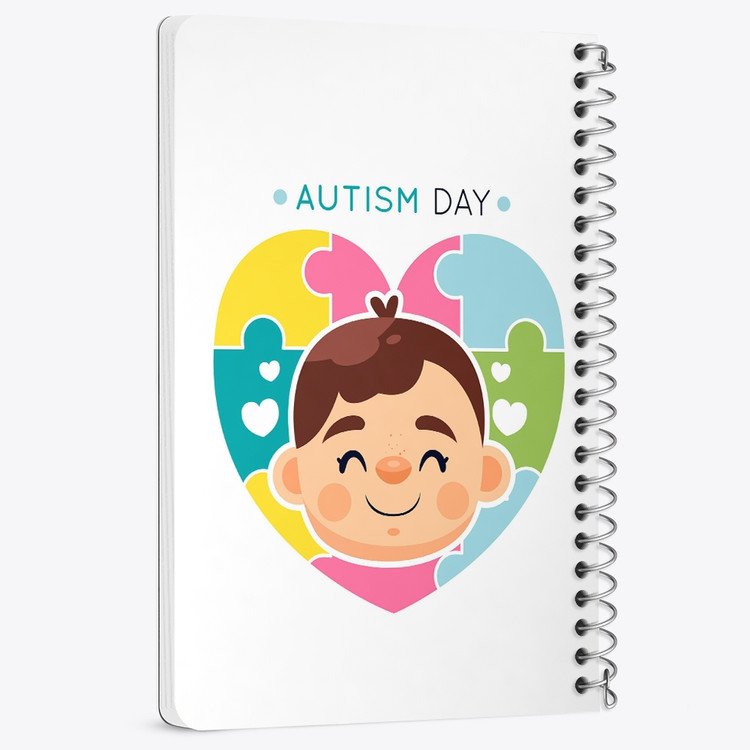 دفتر لیست خرید 50 برگ خندالو طرح اتیسم Autism کد 26750