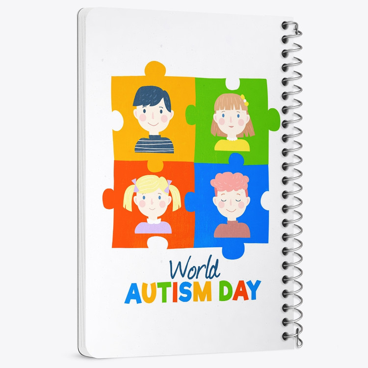 دفتر لیست خرید 50 برگ خندالو طرح اتیسم Autism کد 26748