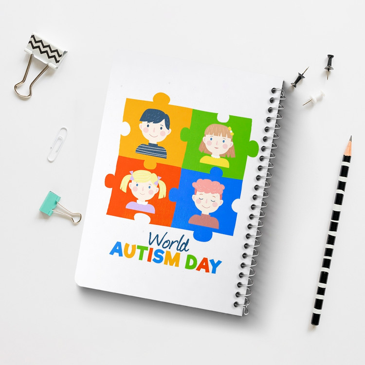 دفتر لیست خرید 50 برگ خندالو طرح اتیسم Autism کد 26748