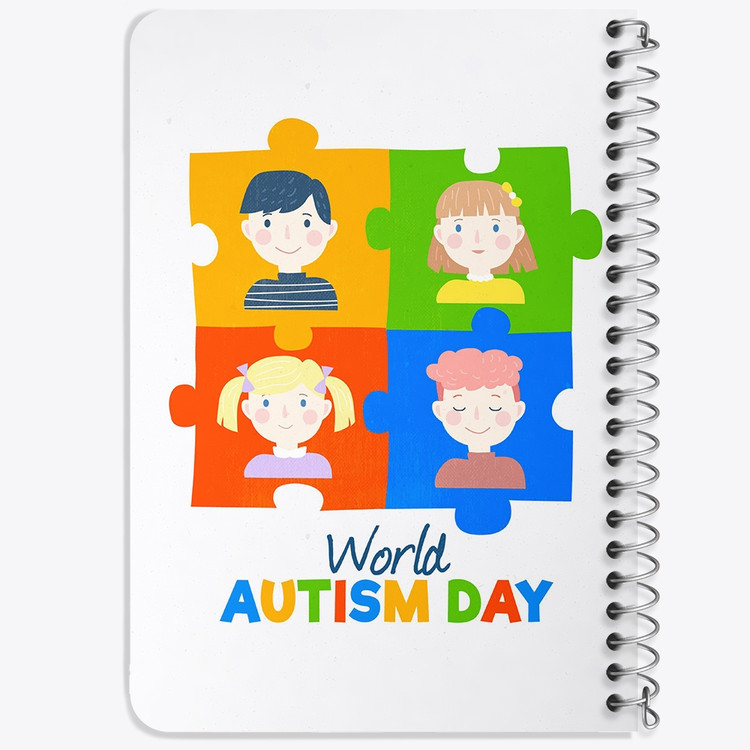 دفتر لیست خرید 50 برگ خندالو طرح اتیسم Autism کد 26748