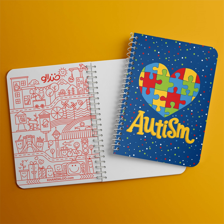 دفتر لیست خرید 50 برگ خندالو طرح اتیسم Autism کد 26747