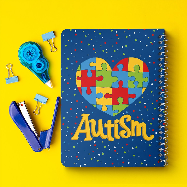 دفتر لیست خرید 50 برگ خندالو طرح اتیسم Autism کد 26747