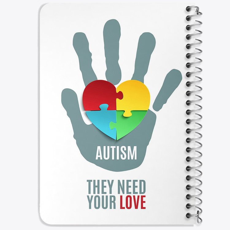 دفتر لیست خرید 50 برگ خندالو طرح اتیسم Autism کد 26745