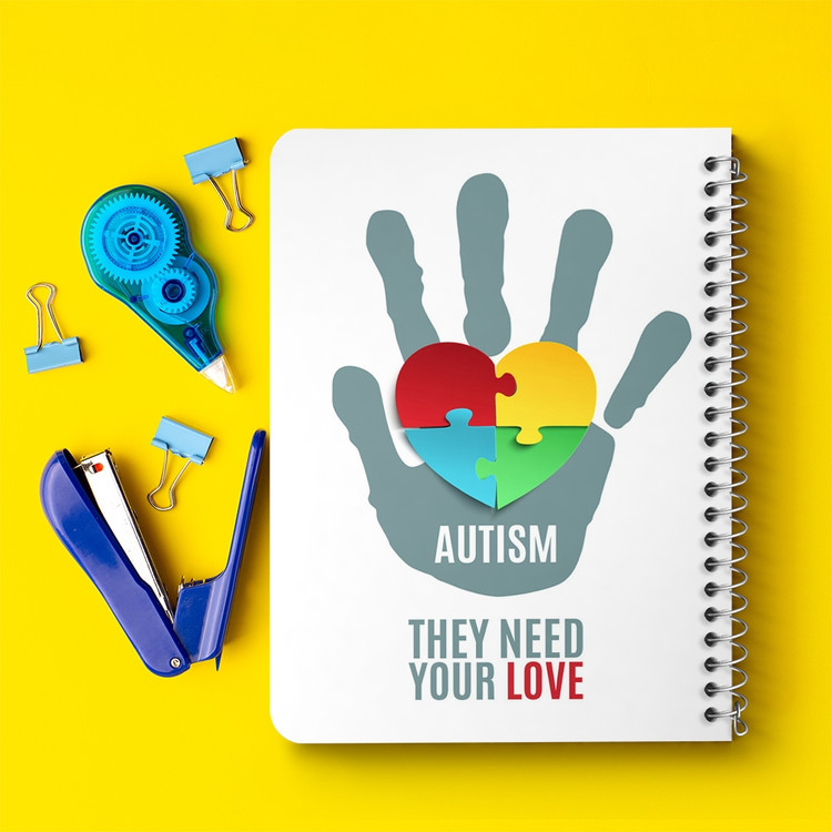دفتر لیست خرید 50 برگ خندالو طرح اتیسم Autism کد 26745