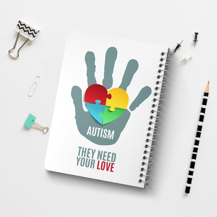 دفتر لیست خرید 50 برگ خندالو طرح اتیسم Autism کد 26745