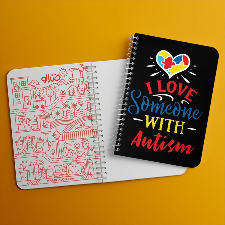 دفتر لیست خرید 50 برگ خندالو طرح اتیسم Autism کد 26738