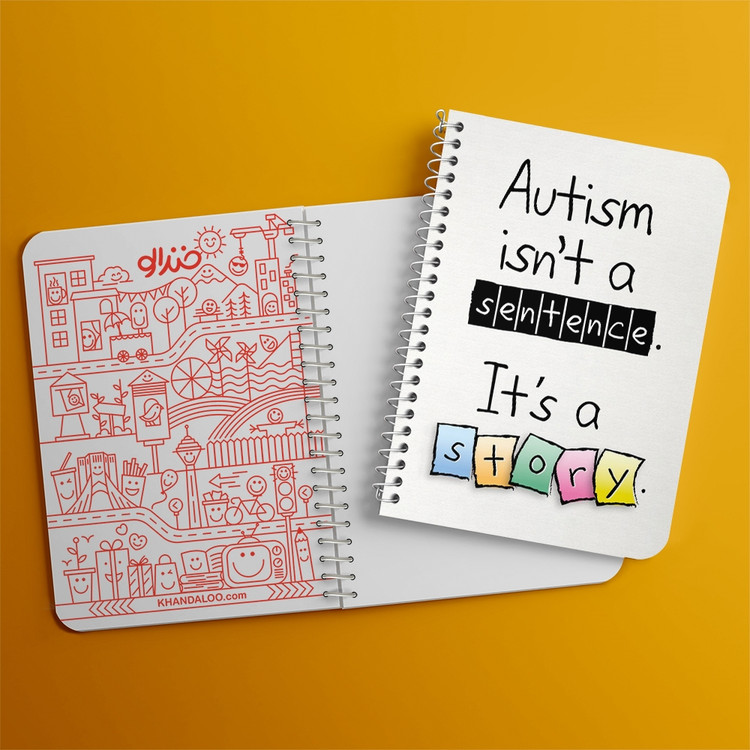 دفتر لیست خرید 50 برگ خندالو طرح اتیسم Autism کد 26737