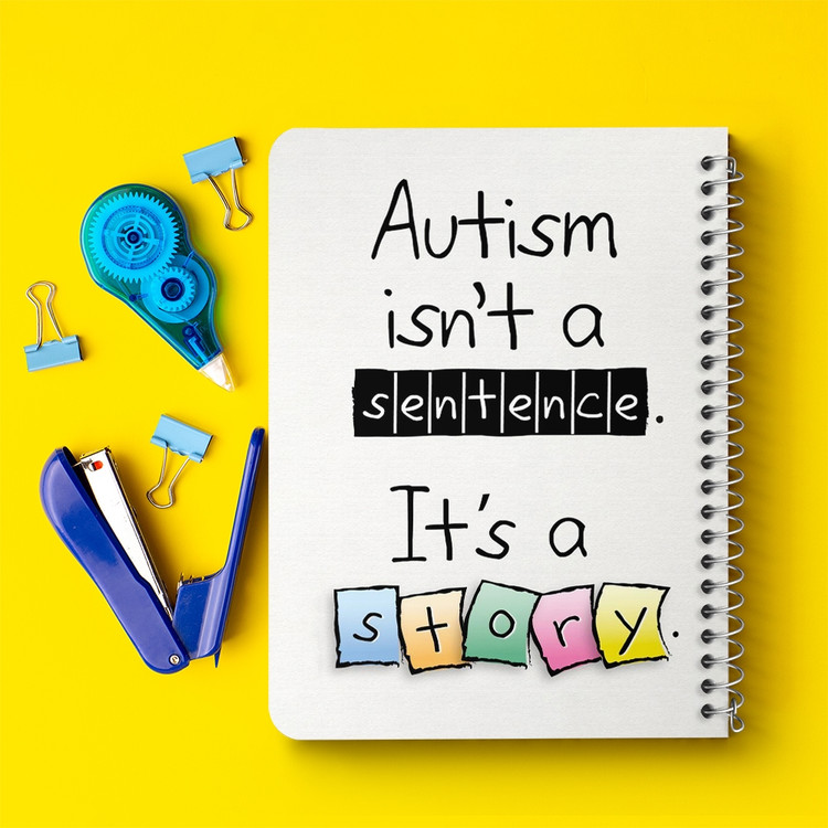 دفتر لیست خرید 50 برگ خندالو طرح اتیسم Autism کد 26737