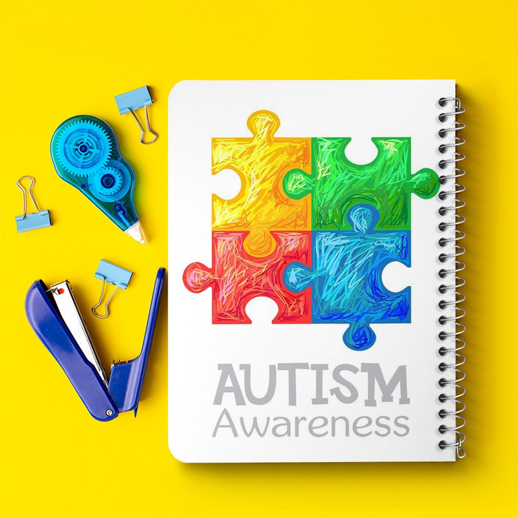 دفتر لیست خرید 50 برگ خندالو طرح اتیسم Autism کد 26733
