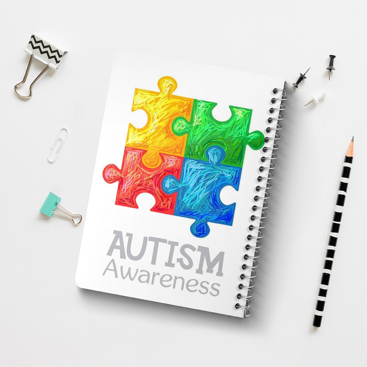 دفتر لیست خرید 50 برگ خندالو طرح اتیسم Autism کد 26733