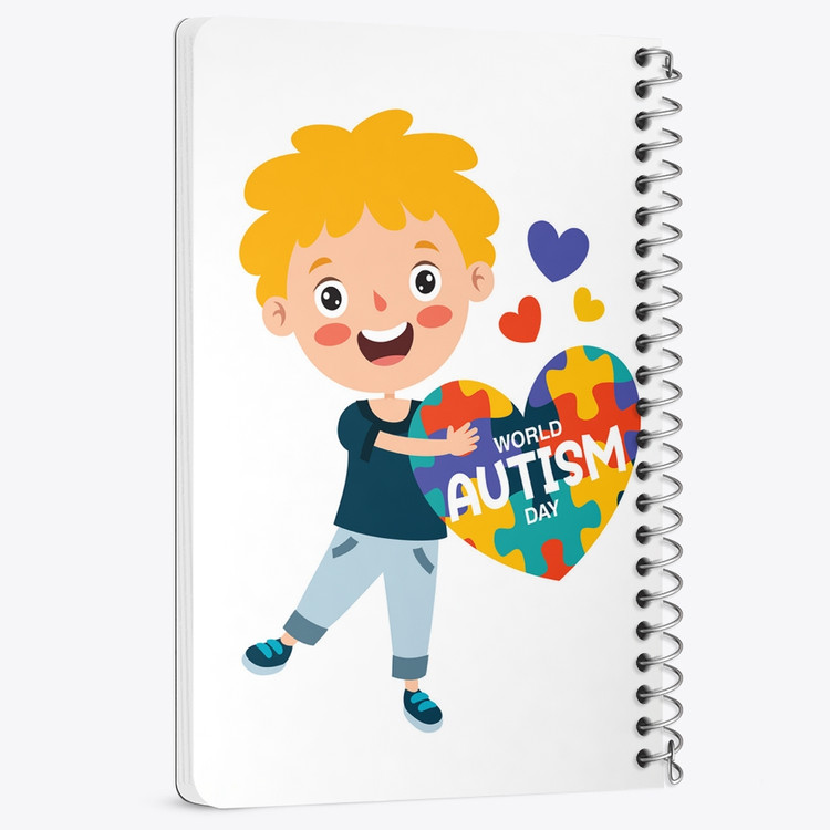 دفتر لیست خرید 50 برگ خندالو طرح اتیسم Autism کد 26731