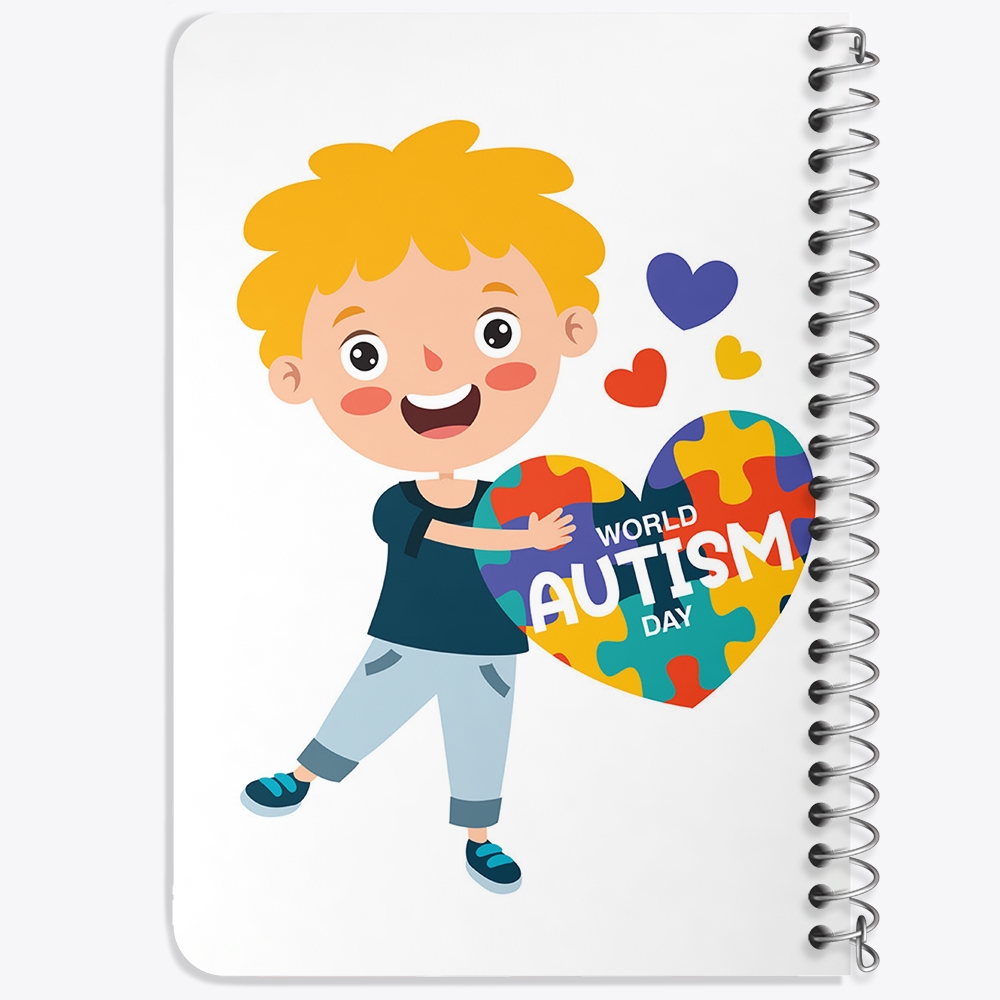 دفتر لیست خرید 50 برگ خندالو طرح اتیسم Autism کد 26731