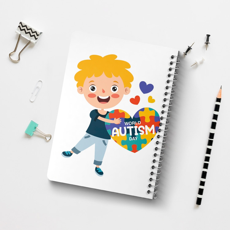دفتر لیست خرید 50 برگ خندالو طرح اتیسم Autism کد 26731