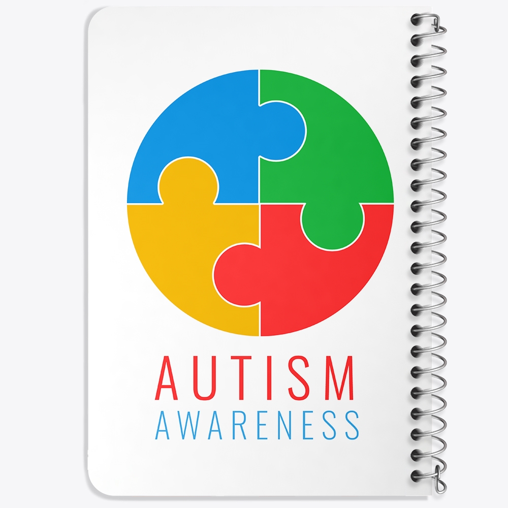 دفتر لیست خرید 50 برگ خندالو طرح اتیسم Autism کد 26728