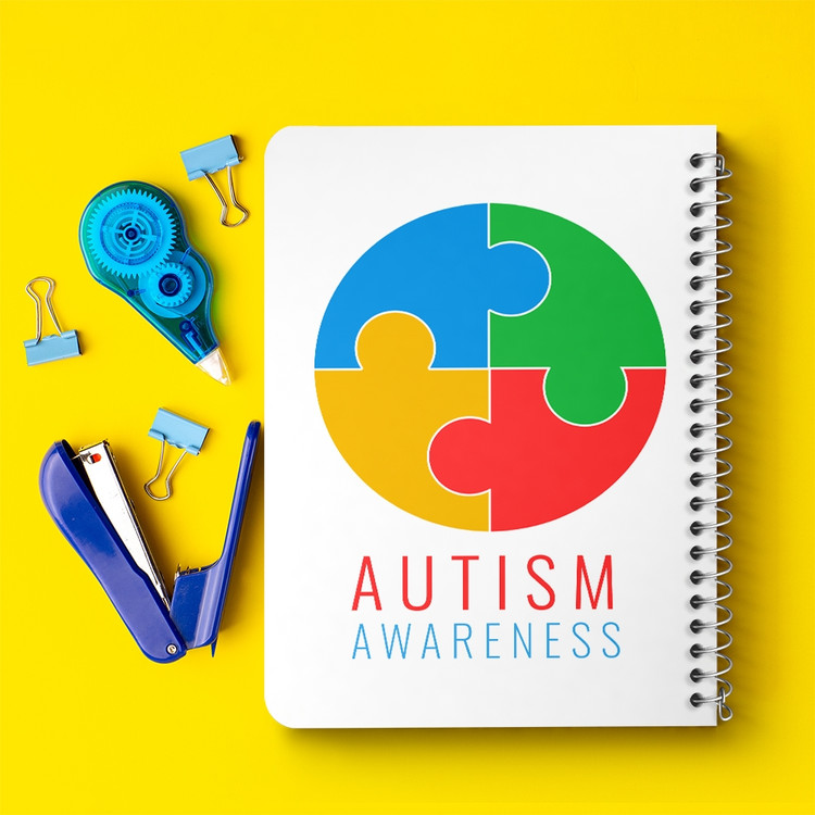 دفتر لیست خرید 50 برگ خندالو طرح اتیسم Autism کد 26728