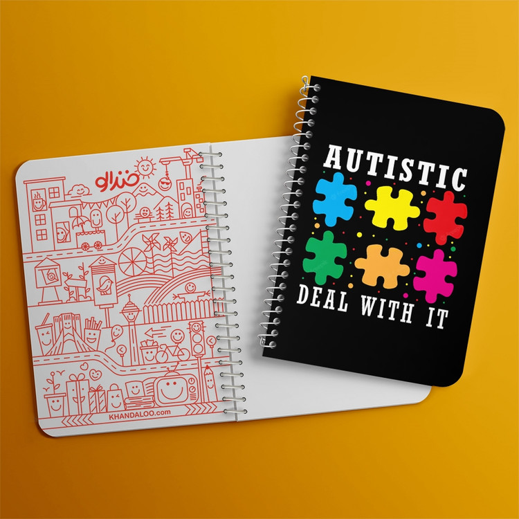 دفتر لیست خرید 50 برگ خندالو طرح اتیسم Autism کد 26727