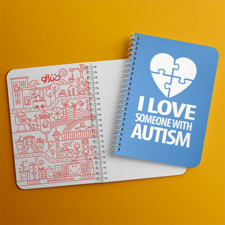 دفتر لیست خرید 50 برگ خندالو طرح اتیسم Autism کد 26725