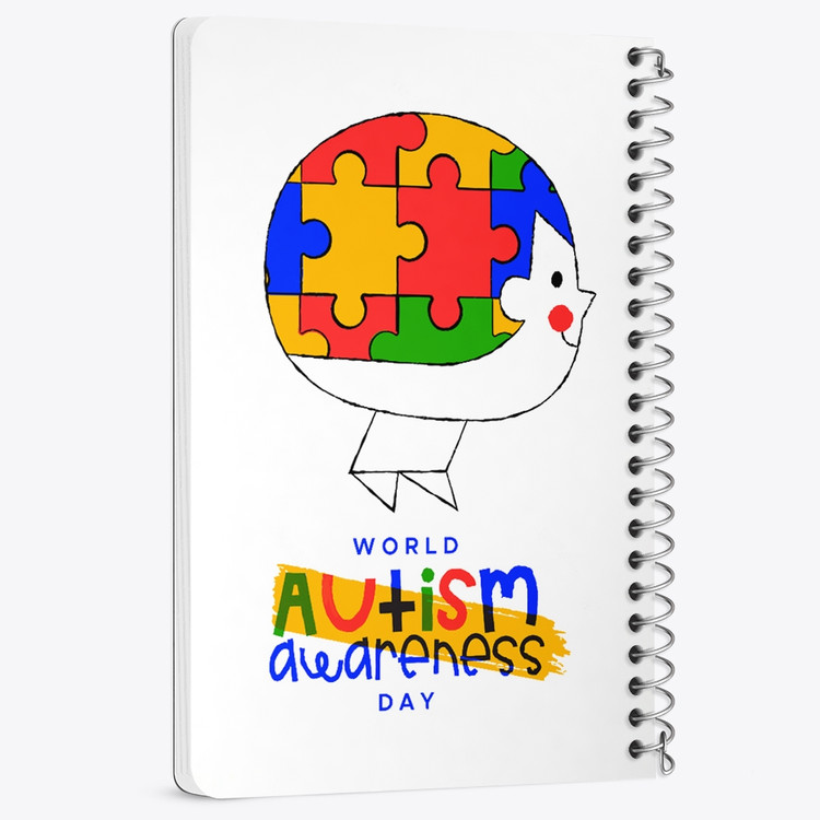 دفتر لیست خرید 50 برگ خندالو طرح اتیسم Autism کد 26724
