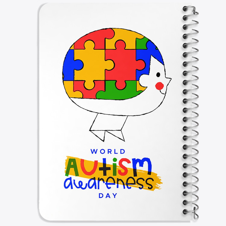 دفتر لیست خرید 50 برگ خندالو طرح اتیسم Autism کد 26724