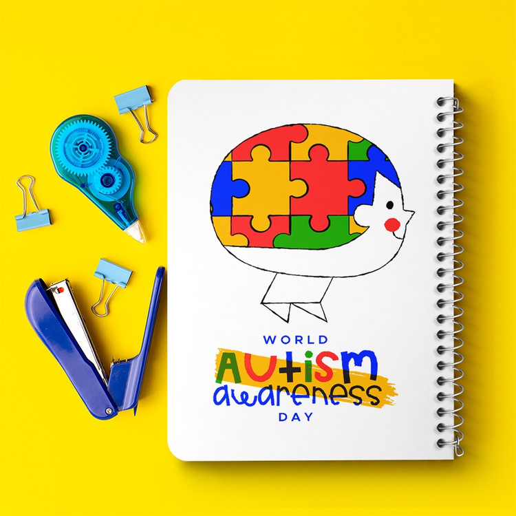 دفتر لیست خرید 50 برگ خندالو طرح اتیسم Autism کد 26724