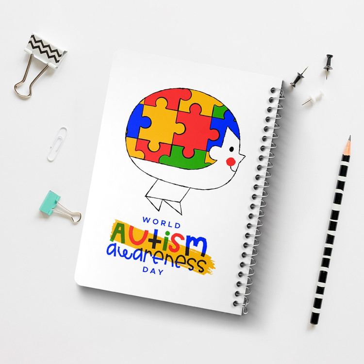 دفتر لیست خرید 50 برگ خندالو طرح اتیسم Autism کد 26724