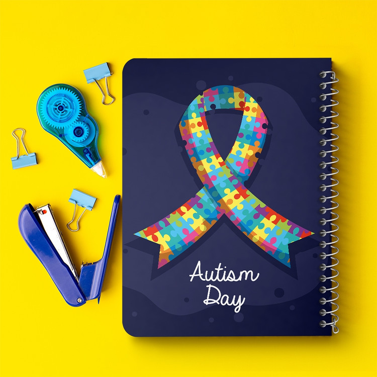 دفتر لیست خرید 50 برگ خندالو طرح اتیسم Autism کد 26718