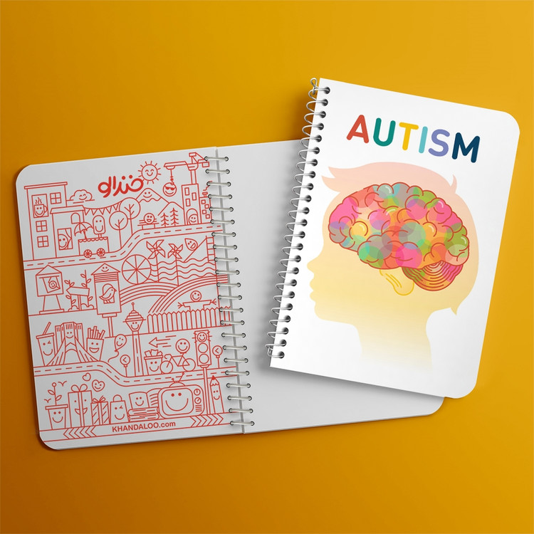دفتر لیست خرید 50 برگ خندالو طرح اتیسم Autism کد 26717