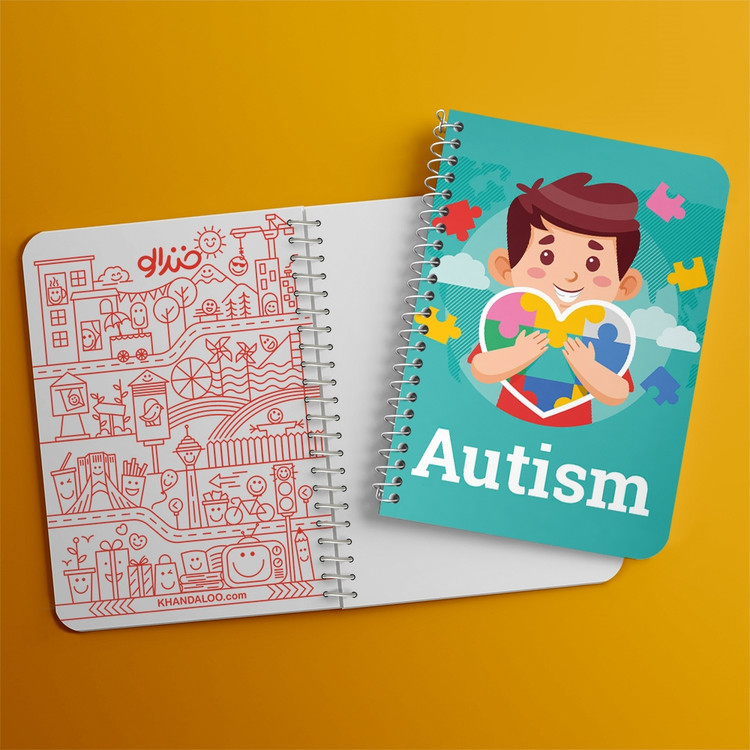 دفتر لیست خرید 50 برگ خندالو طرح اتیسم Autism کد 26716